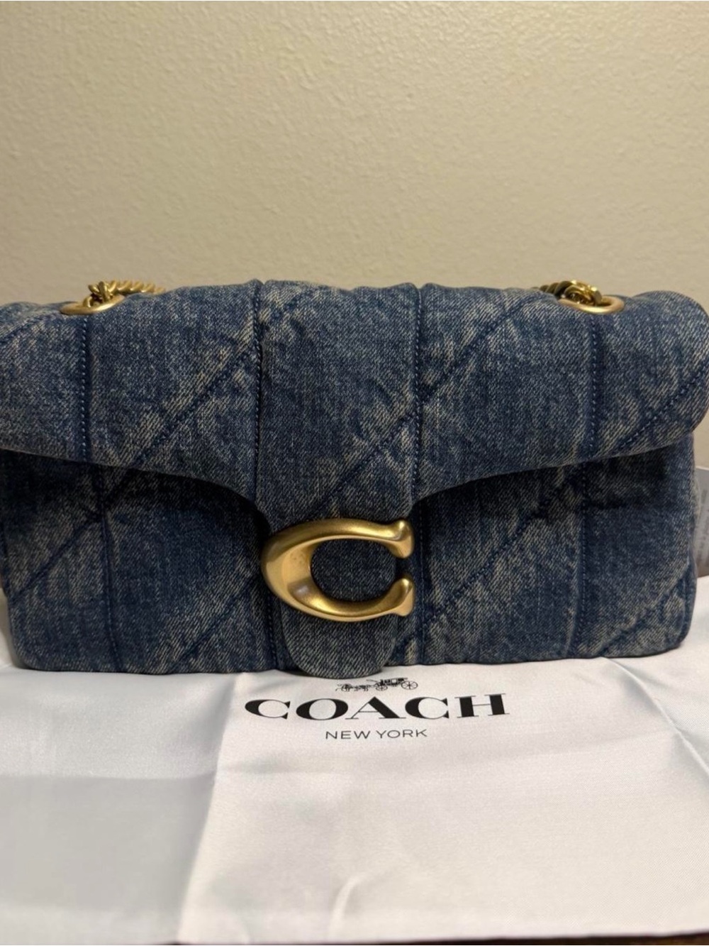 Coach Denim Shoulder Bag 26'